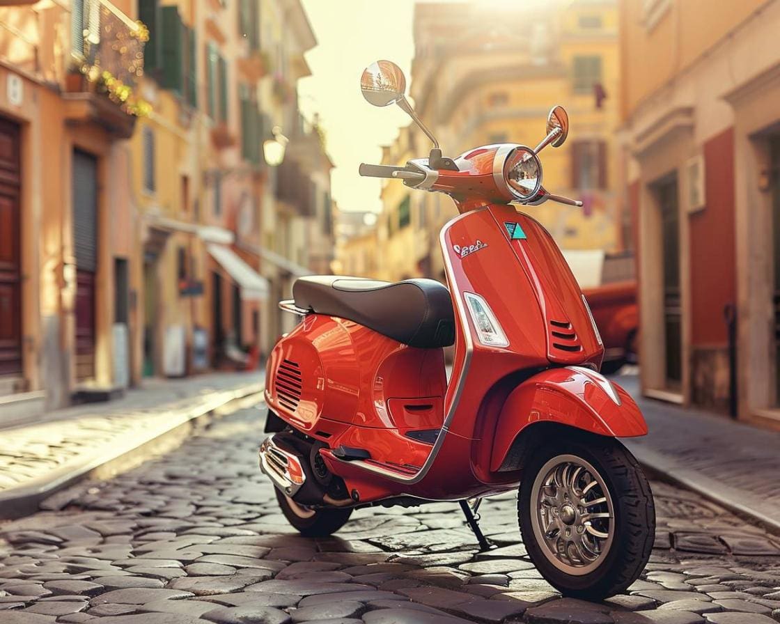 Élégance sur deux roues: Le charme intemporel du scooter italien