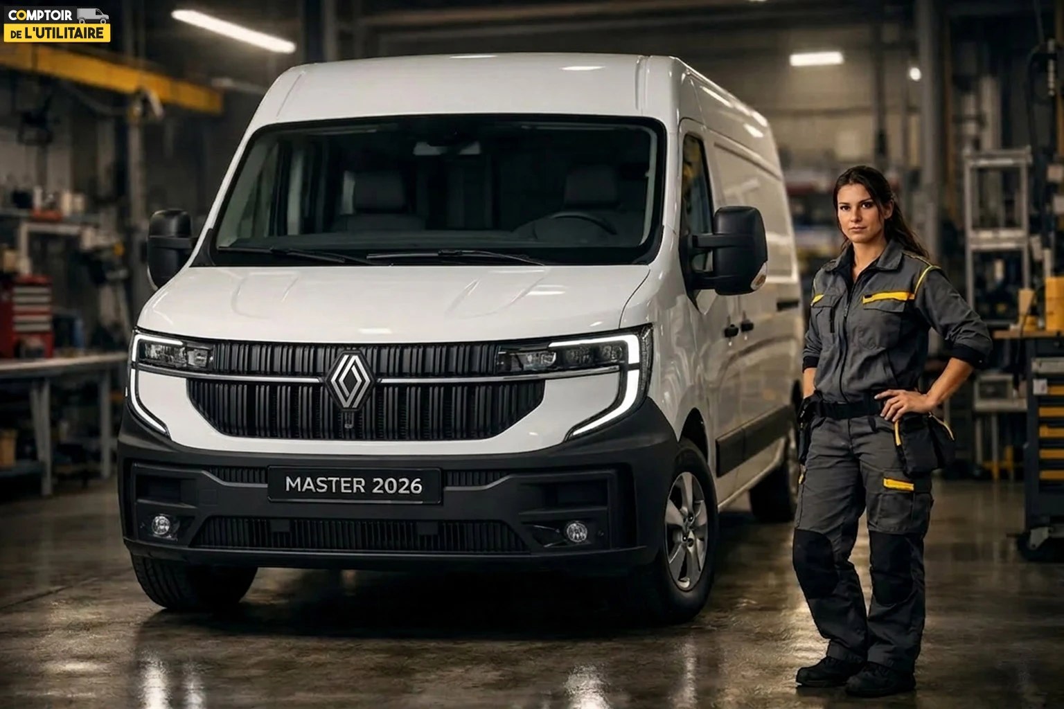 Renault Master fourgon utilitaire vu de trois quarts avant